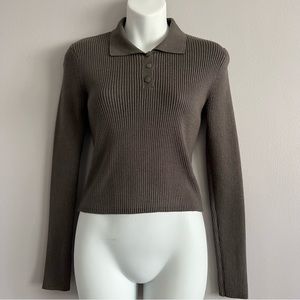 ZARA | COLLARED LONG SLEEVE